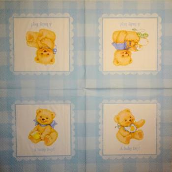 137 Teddy - 3-ply (blue)